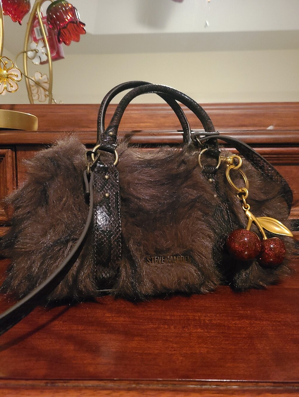 Steve Madden Fur Bag 🤎